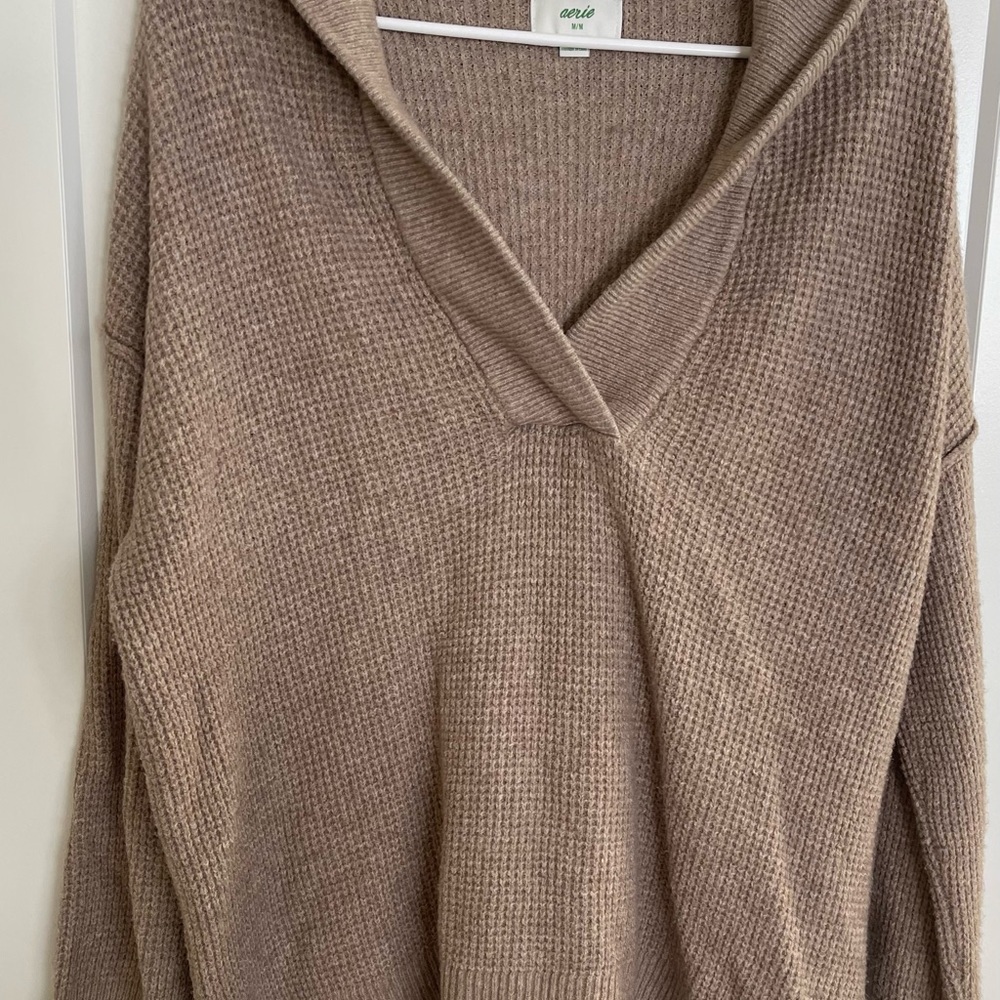 Women's oversized pullover sweater with hood from Aerie size medium